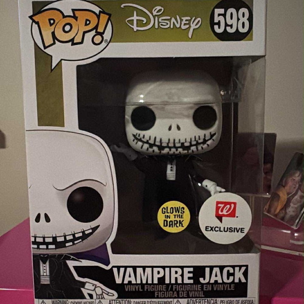 Disney Vampire Jack Glow Pop! Vinyl collectible Funko